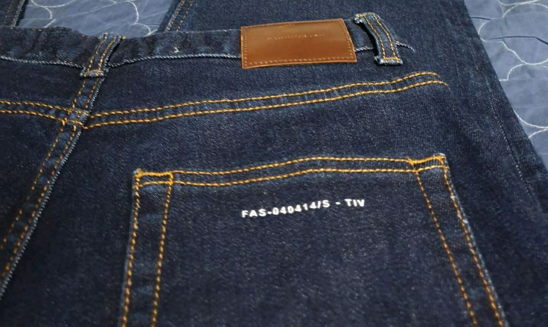 페이탈리즘 #0260 Crease 세미 와이드 핏 데님팬츠 (48) 이미지