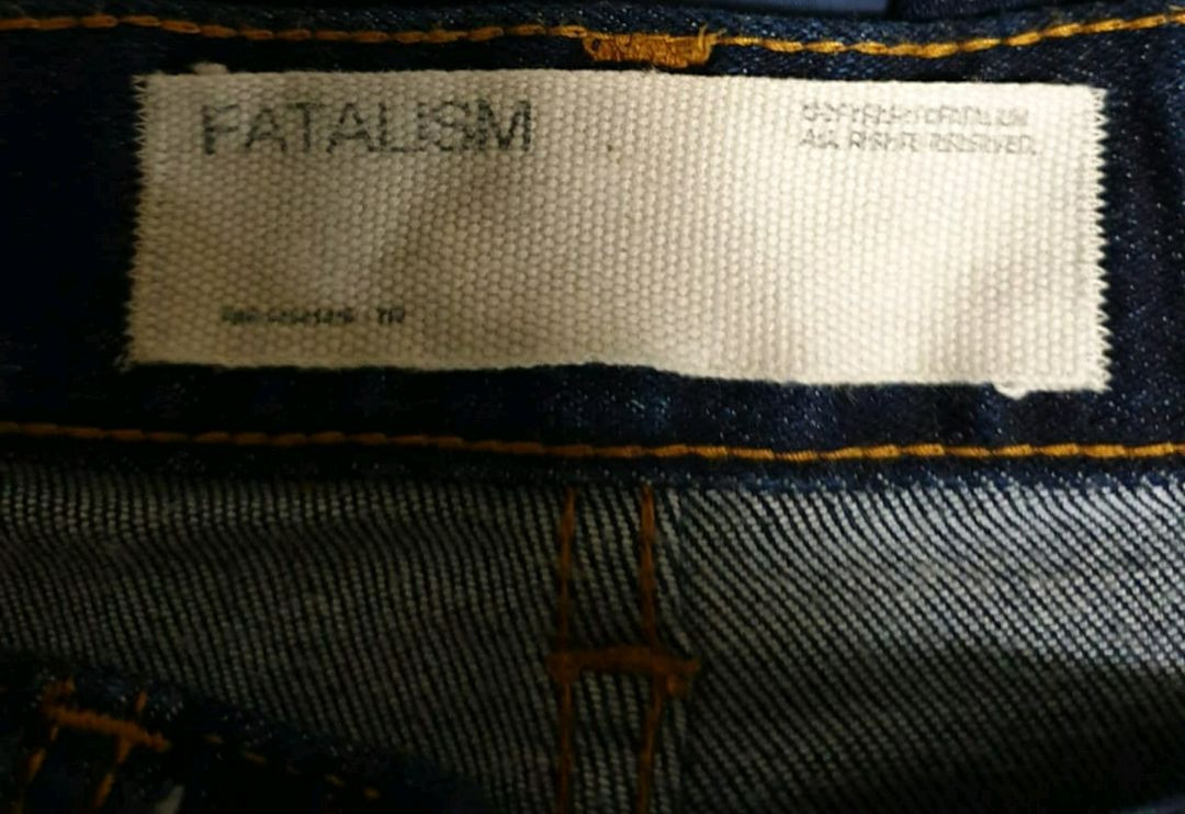 페이탈리즘 #0260 Crease 세미 와이드 핏 데님팬츠 (48) 이미지