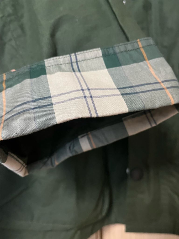 바버 남녀공용 그린 os bedale 코튼 캐쥬얼 자켓 36(95사이즈)--1