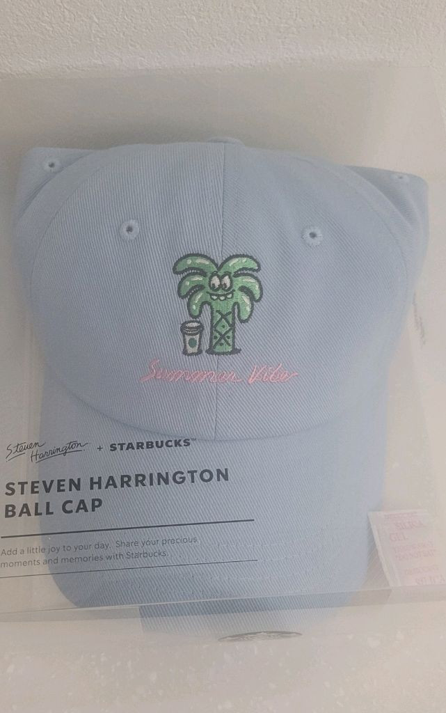 스타벅스 스티븐 해링턴 콜라보 볼캡 새것 택포함--0