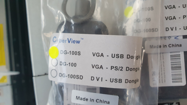 CyberView USB KVM Dongle 사이버뷰 VGA-USB 동글 어댑터--2