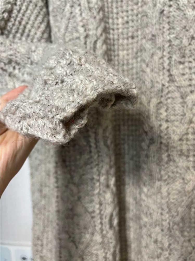 TLC vintage aran sweater--2