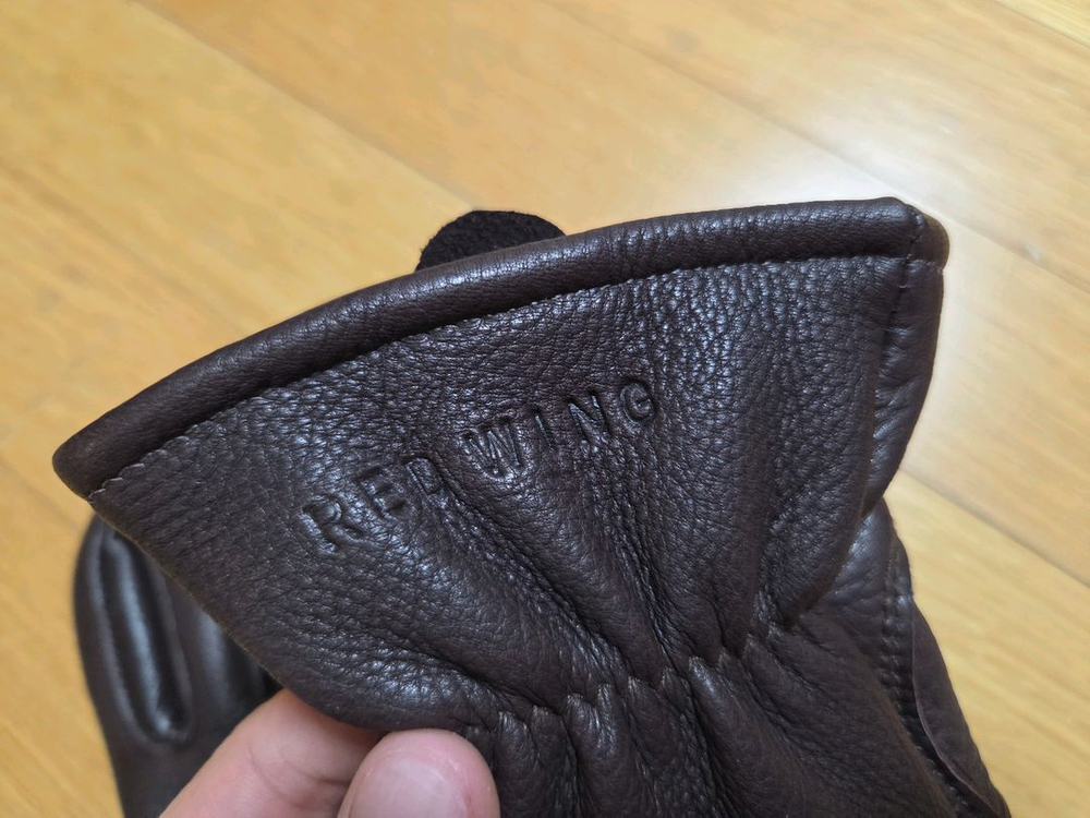 레드윙 사슴가죽 장갑 M 브라운--2