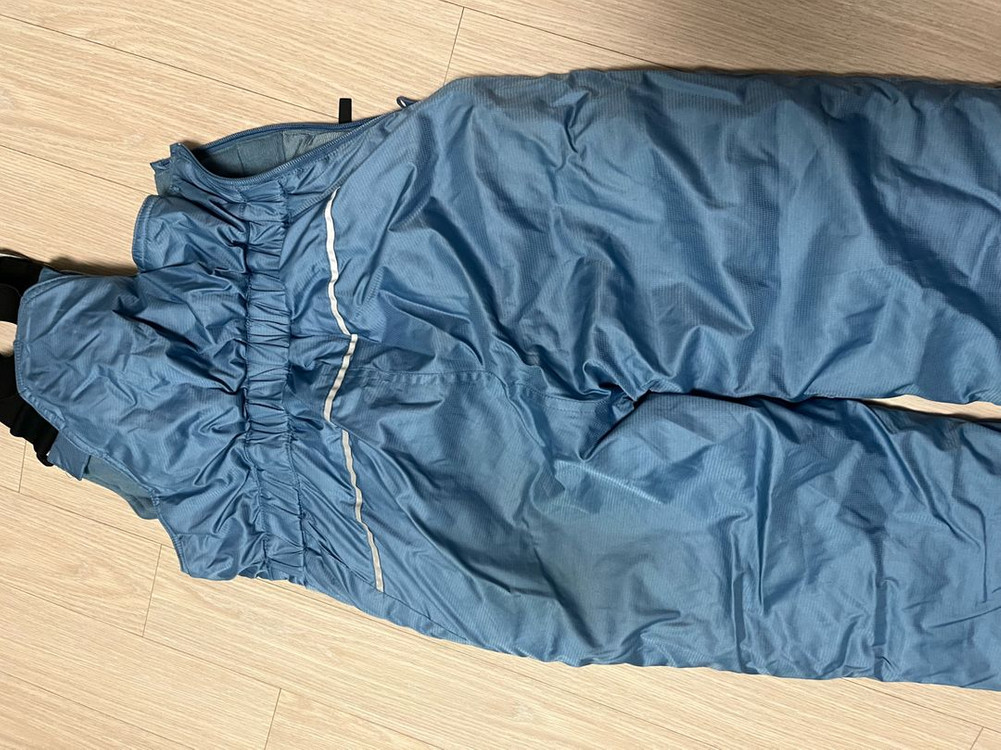 어린이 키즈 스키 보드 썰매 멜빵바지 패딩 방한복--4