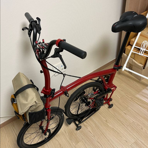 접이식 자전거, 비올리바이크 민트 9단, 트라이폴드 미니벨로, 레드