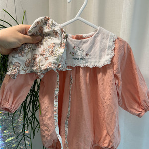 밍크뮤 바디수트 12m(80사이즈) 모자세트