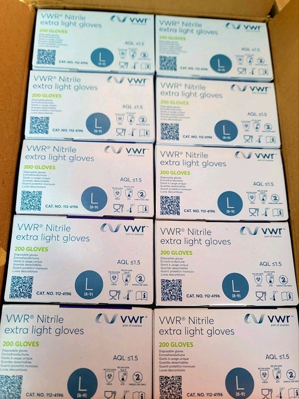 니트릴 장갑(작업용 고무장갑) 사이즈 라지 , 200매 1박스 택포 15000원에 팝니다--4