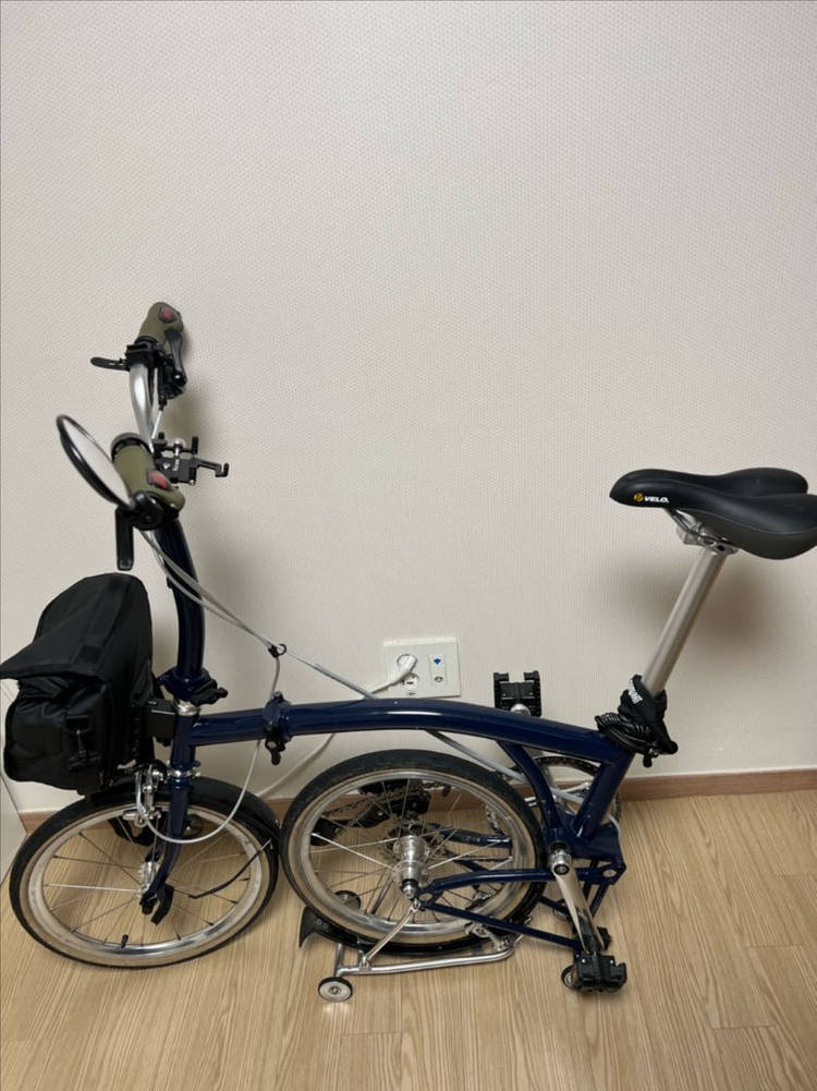 접이식 자전거, 비올리바이크 민트9단, 트라이폴드 미니벨로, 남색--1