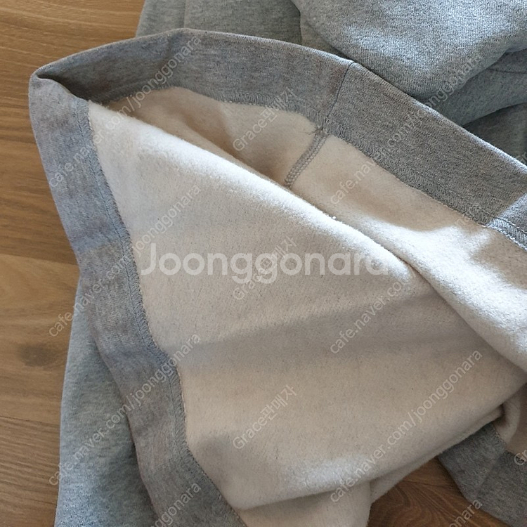 블랙핏 그레이 기모 후드 원피스 원마일웨어--3