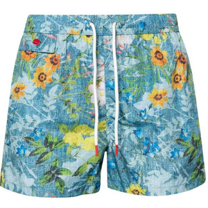 명품 KITON 플라워 프린트 수영복 반바지 이미지