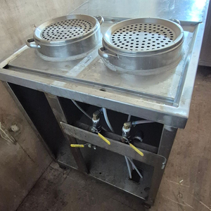 (만두가게 폐업했어요 ) 업소용 스팀찜기 , 스팀보일러, 스팀 찜빵찜기 , 딤섬찜기 , 벽선반, 3단선반 이미지