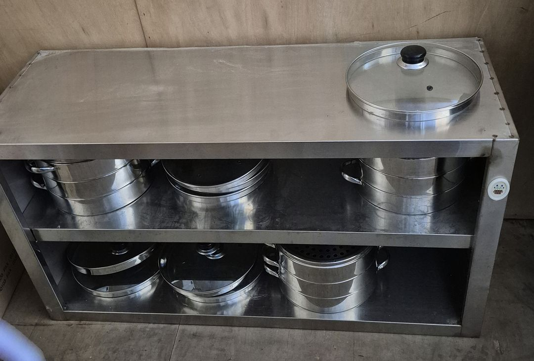 (만두가게 폐업했어요 ) 업소용 스팀찜기 , 스팀보일러, 스팀 찜빵찜기 , 딤섬찜기 , 벽선반, 3단선반 이미지