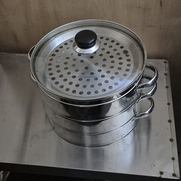 (만두가게 폐업했어요 ) 업소용 스팀찜기 , 스팀보일러, 스팀 찜빵찜기 , 딤섬찜기 , 벽선반, 3단선반 이미지