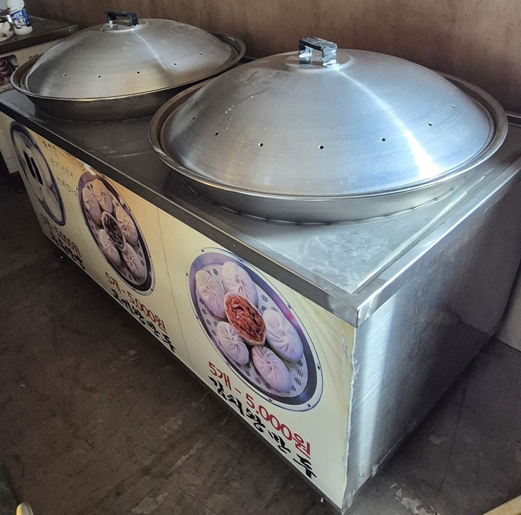 (만두가게 폐업했어요 ) 업소용 스팀찜기 , 스팀보일러, 스팀 찜빵찜기 , 딤섬찜기 , 벽선반, 3단선반 이미지