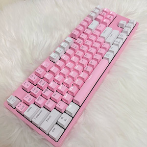 [당일출발]앱코 K611베이비핑크 기계식 클릭축 게이밍키보드 이미지