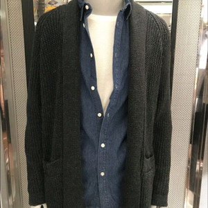 [새것수준]]테이트(TATE) 남성 숄카라 롱 니트 가디건 (95/M)