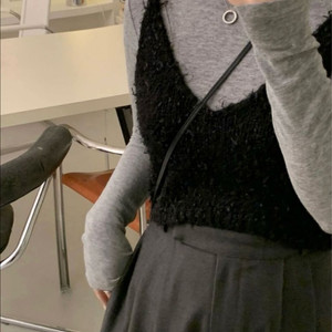 뷔스티에 아이보리 블랙