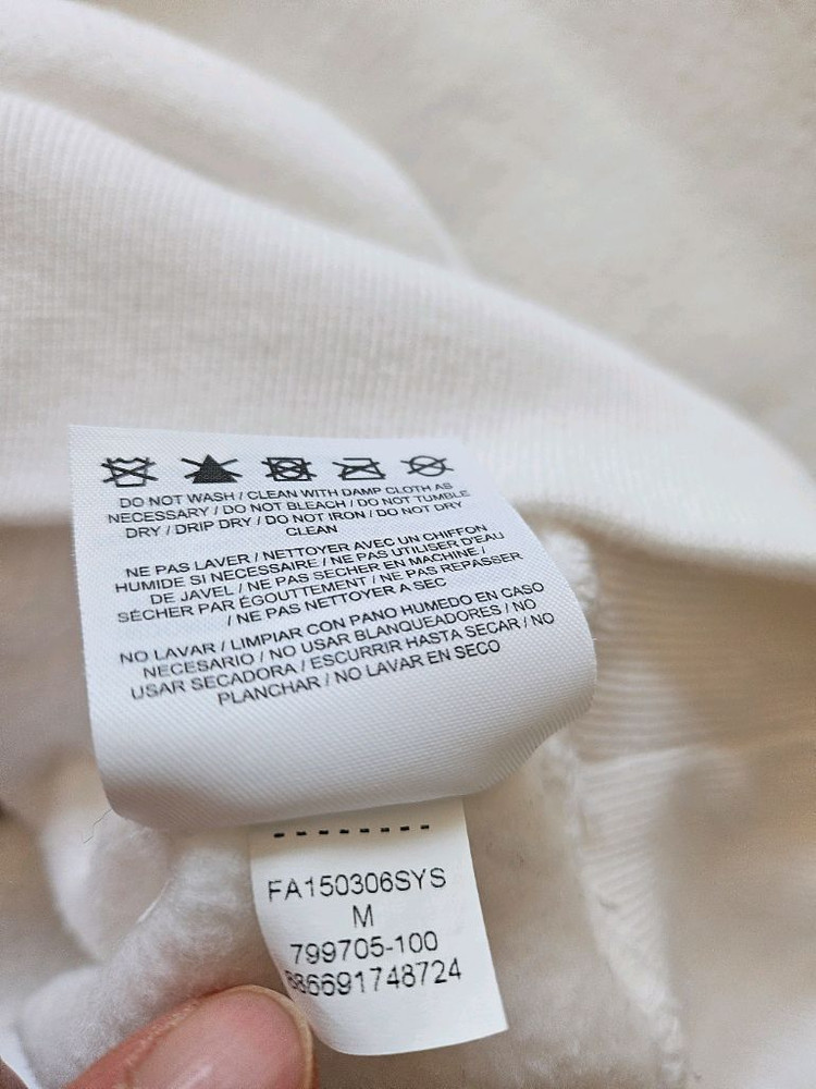 슈프림 X 조던 콜라보 후드티 화이트--3