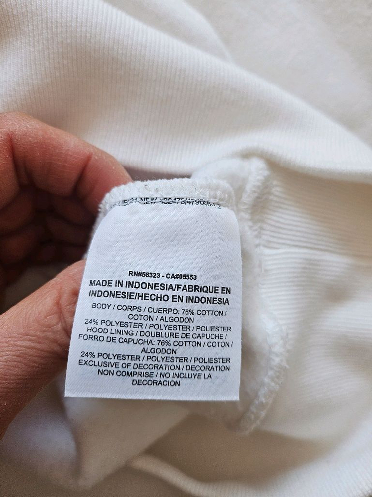 슈프림 X 조던 콜라보 후드티 화이트--4