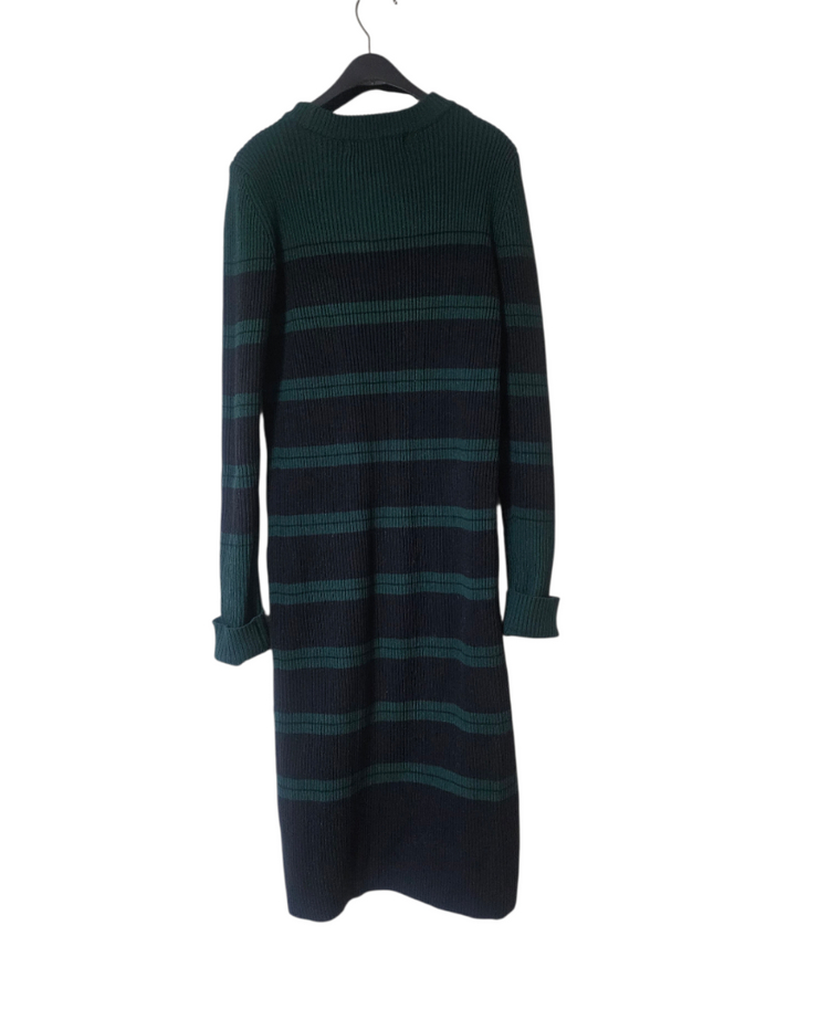 에잇세컨즈 다크그린 스트라이프 니트 원피스 S 85사이즈--2