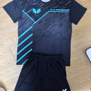 버터플라이 운동복 탁구복 탁구유니폼 상하의 한벌세트 새상품 판매