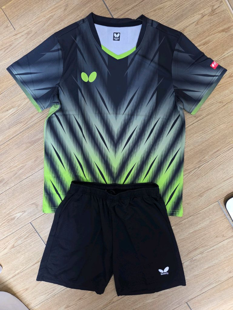 버터플라이 운동복 탁구복 탁구유니폼 상하의 한벌세트 새상품 판매--2