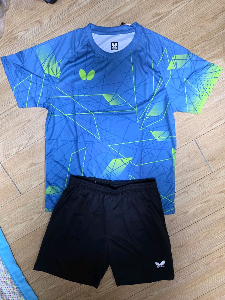 버터플라이 운동복 탁구복 탁구유니폼 상하의 한벌세트 새상품 판매--6