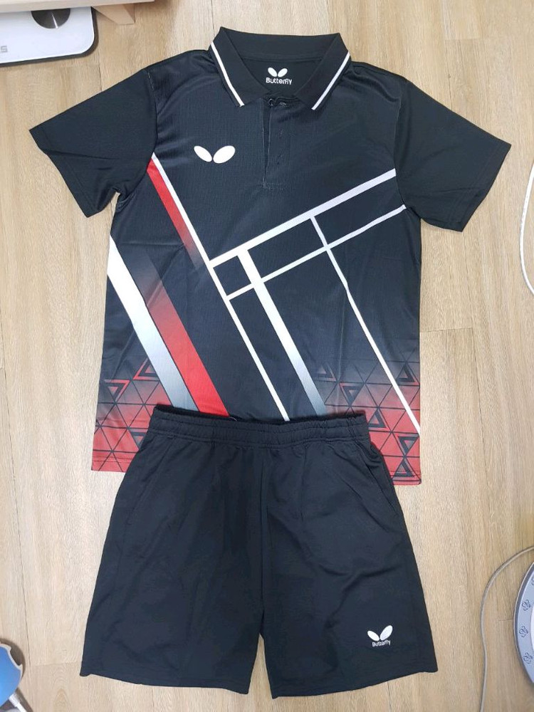 버터플라이 운동복 탁구복 탁구유니폼 상하의 한벌세트 새상품 판매--9