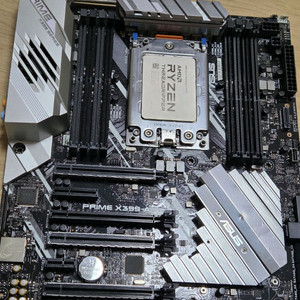ASUS X399 메인보드 + 스레드리퍼 1950X 고장 이미지