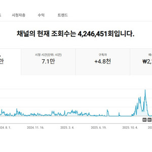 4800명 일본 시청자층 수익 활성화 유튜브 채널