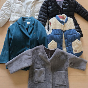 여아 패딩점퍼 5벌 세트120~130 이미지