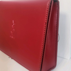 입생로랑 레드 플랫 파우치