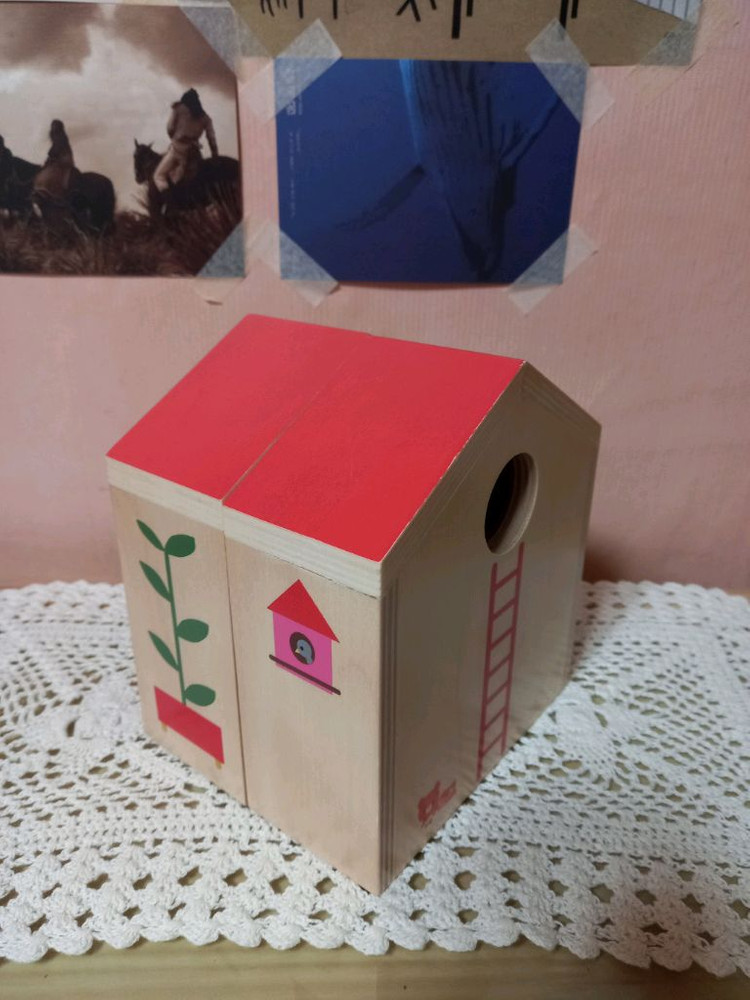 (택포)웅진 오브레인 곰돌이집/ 인형하우스/ 원목장식품 이미지