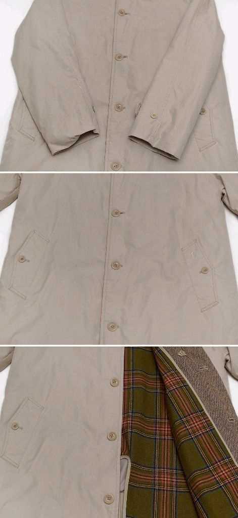 빈폴 클래식 울체크 라이너 패디드 발마칸 코트 (100+)--5