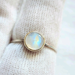 은수공예 AAA-레인보우문스톤 반지(16호)-925은