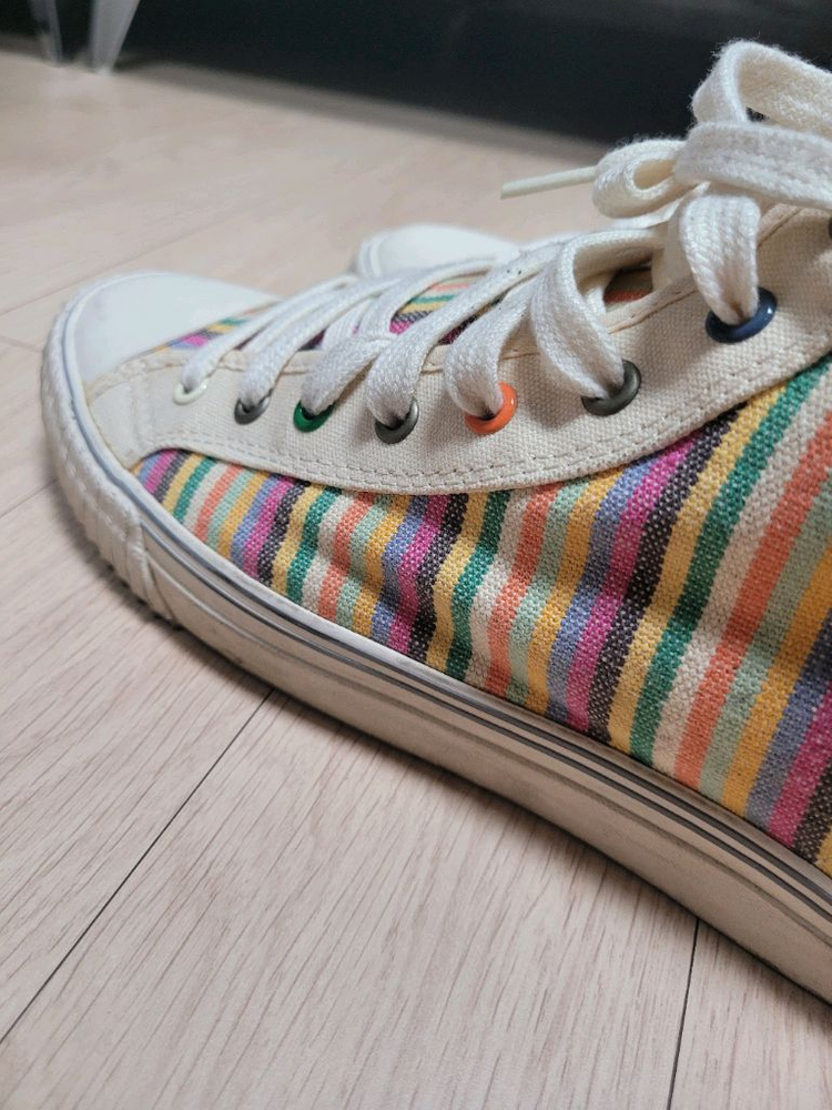 PF flyers 남자 레인보우 캔버스스니커 280(44) 이미지