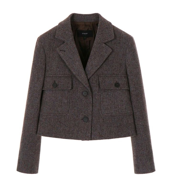 새상품 온앤온 셔틀랜드 울 자켓 브라운 55--8
