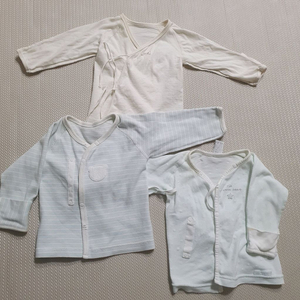 신생아 배냇저고리 3벌 아가방 오가닉맘 이미지
