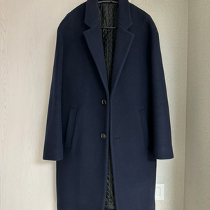 시스템옴므 캐시미어 오버핏 코트 네이비 95