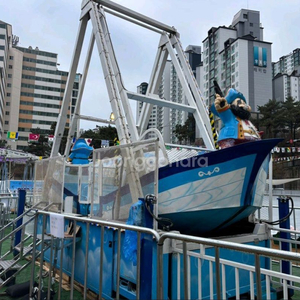 어린이집 유치원 무궤도 기차, 회전그네, 바이킹 놀이기구 대여 이미지