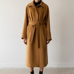 [FREE] 킨더살몬 캐시미어 싱글 코트 카멜 이미지