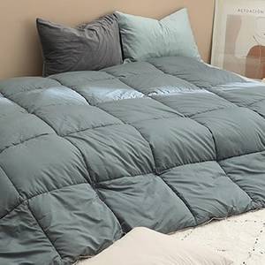 올리비아 데코 투웨이 자가발열 차렵이불Q 블루그레이