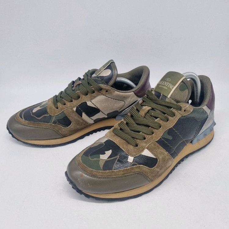 발렌티노 카모 락스터드 스니커즈 남성 240~245mm--1