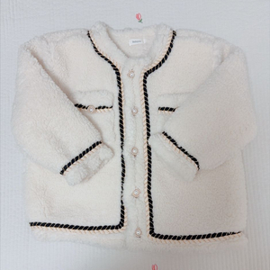 여아 뽀글이 누빔자켓 130 사이즈