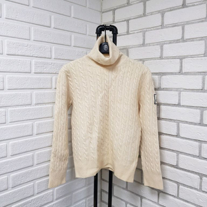 [55/정품] 몽클레어 감마블루 터틀넥 꽈배기니트