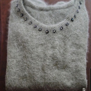 모혼방 비즈 스웨터