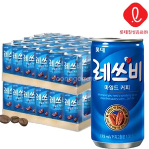 레쓰비 175ml 60캔 (30캔 2박스) 마일드캔커피