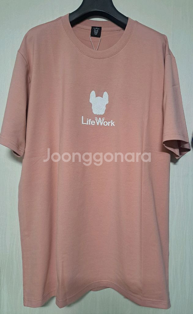 2XL/105)불독 로고 반팔 티셔츠--4