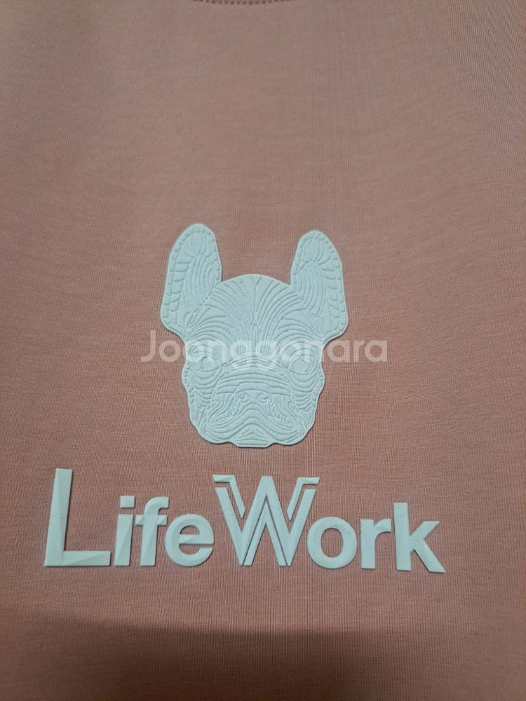 2XL/105)불독 로고 반팔 티셔츠--5