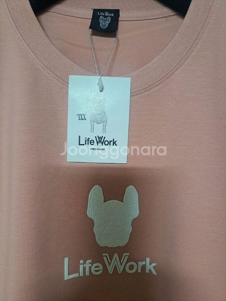 2XL/105)불독 로고 반팔 티셔츠--6